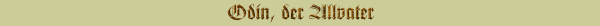 Odin, der Allvater